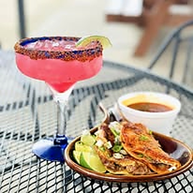 Margarita and quesadilla